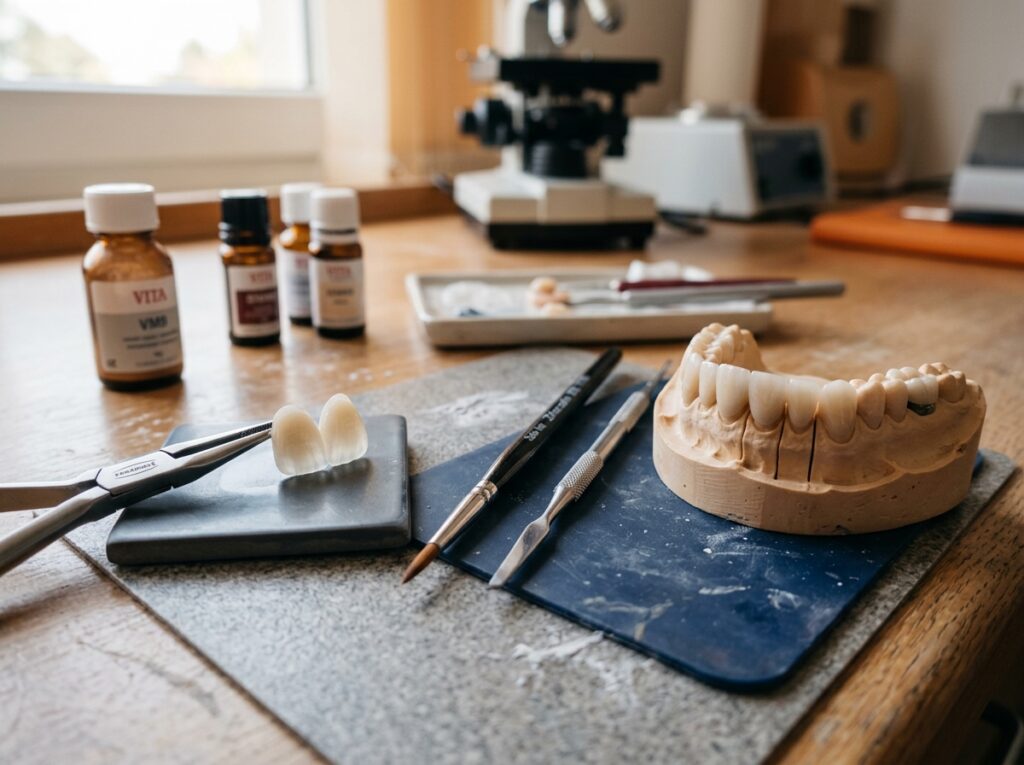 Confecção de facetas cerâmicas e restaurações estéticas