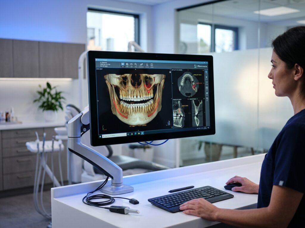 Estação digital de diagnóstico odontológico e tomografia 3D